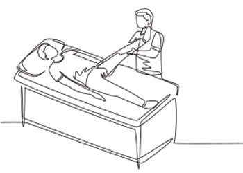 Treatment picture line drawing